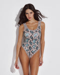 Kora One- Piece Swimsuit with Crocheted Border