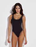 Selene One Piece Swimsuit with Crocheted Border