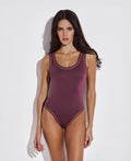 Selene One Piece Swimsuit with Crocheted Border